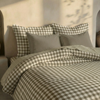 Funda nórdica reversible Aielo Marrón percal 200 hilos