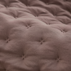 Colcha lisa acolchada Rosa Empolvado tacto suave