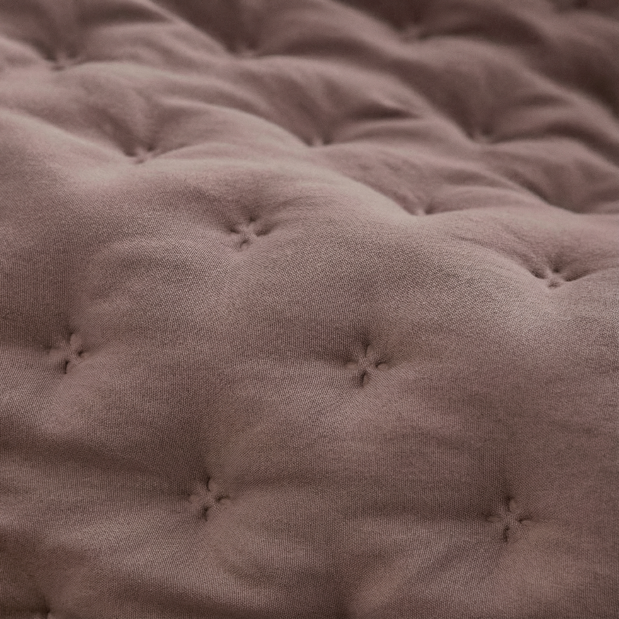 Colcha lisa acolchada Rosa Empolvado tacto suave