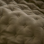 Colcha lisa acolchada Marrón tacto suave