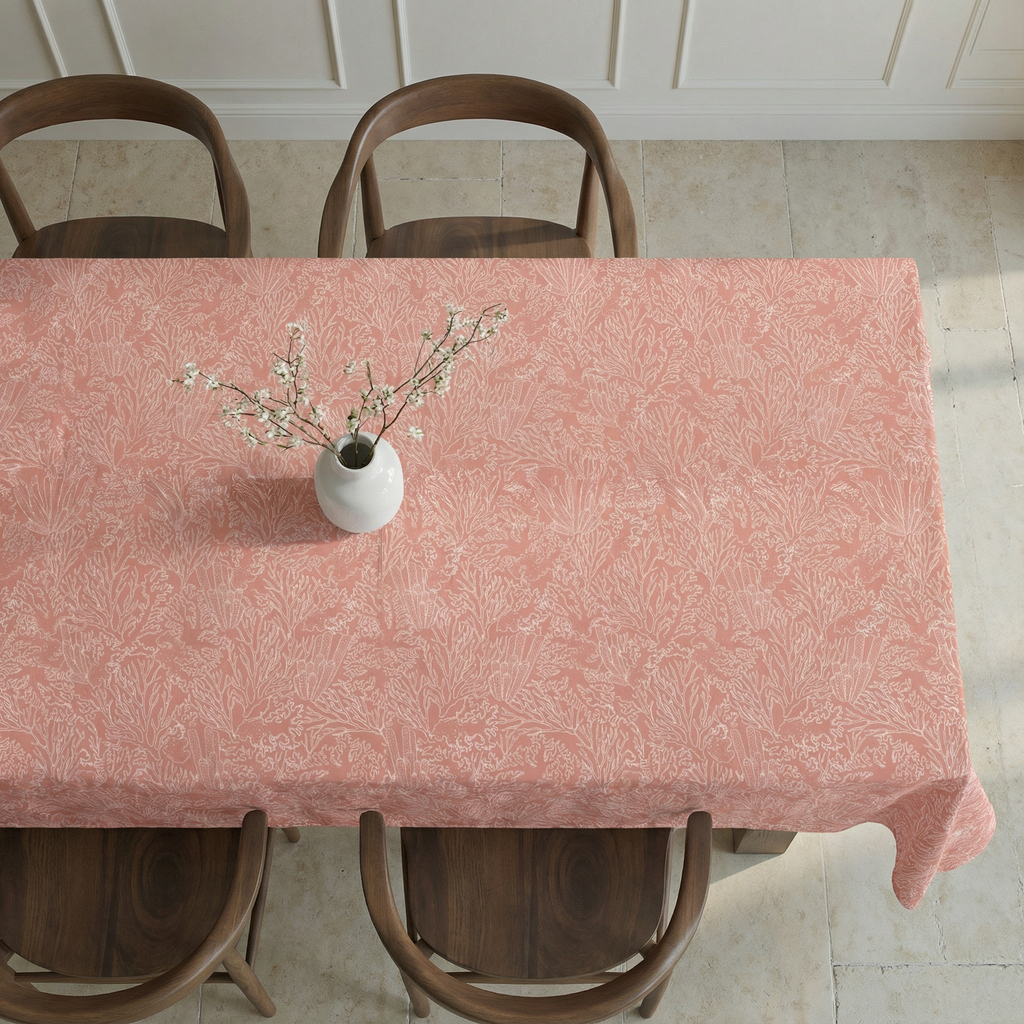 Fitted sheet Begur Coral percale 200 threads