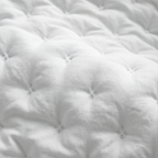 Colcha lisa acolchada Blanco tacto suave