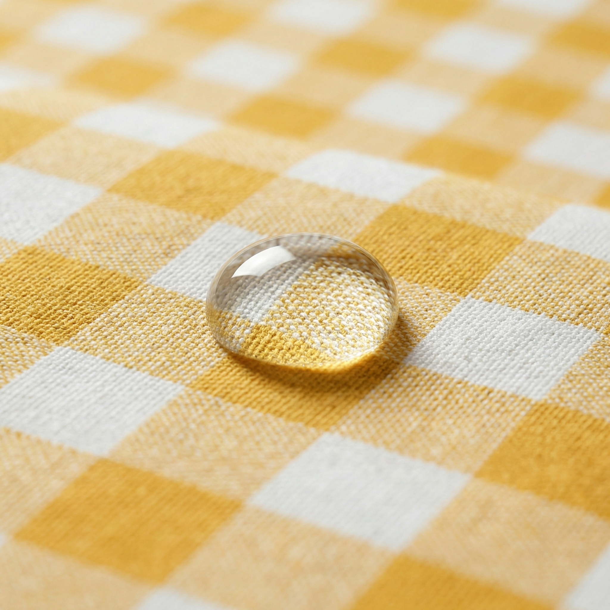 Cama para mascota gruesa y acolchada con acabado antimanchas Vichy Amarillo