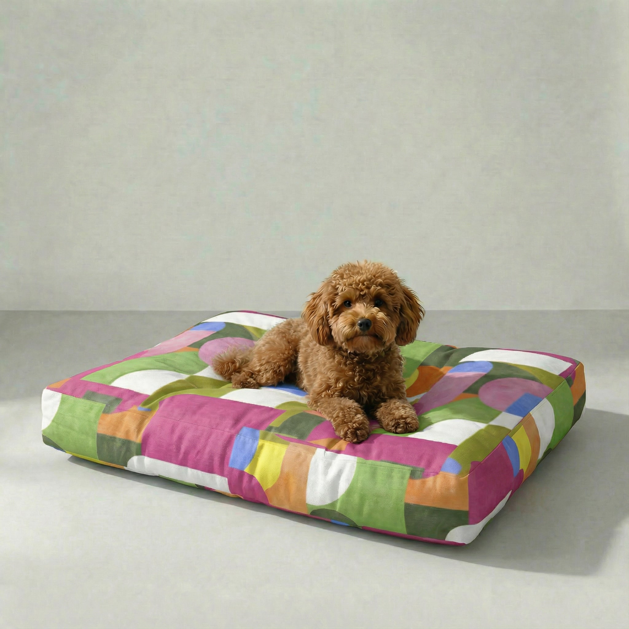 Dundee Thick Padded Pet Bed with Stain-Resistant Finish
