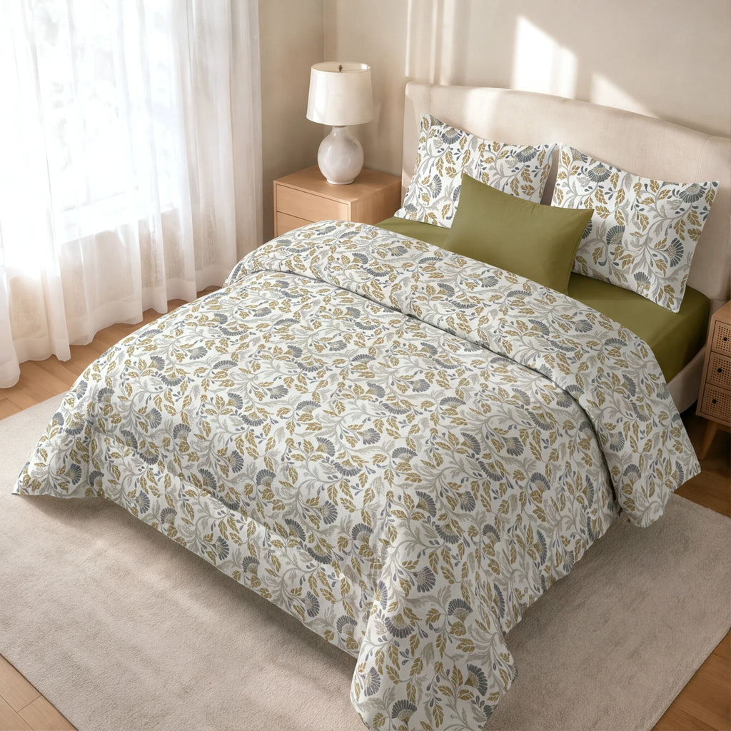 Edredón estampado acolchado Darmin B tacto suave