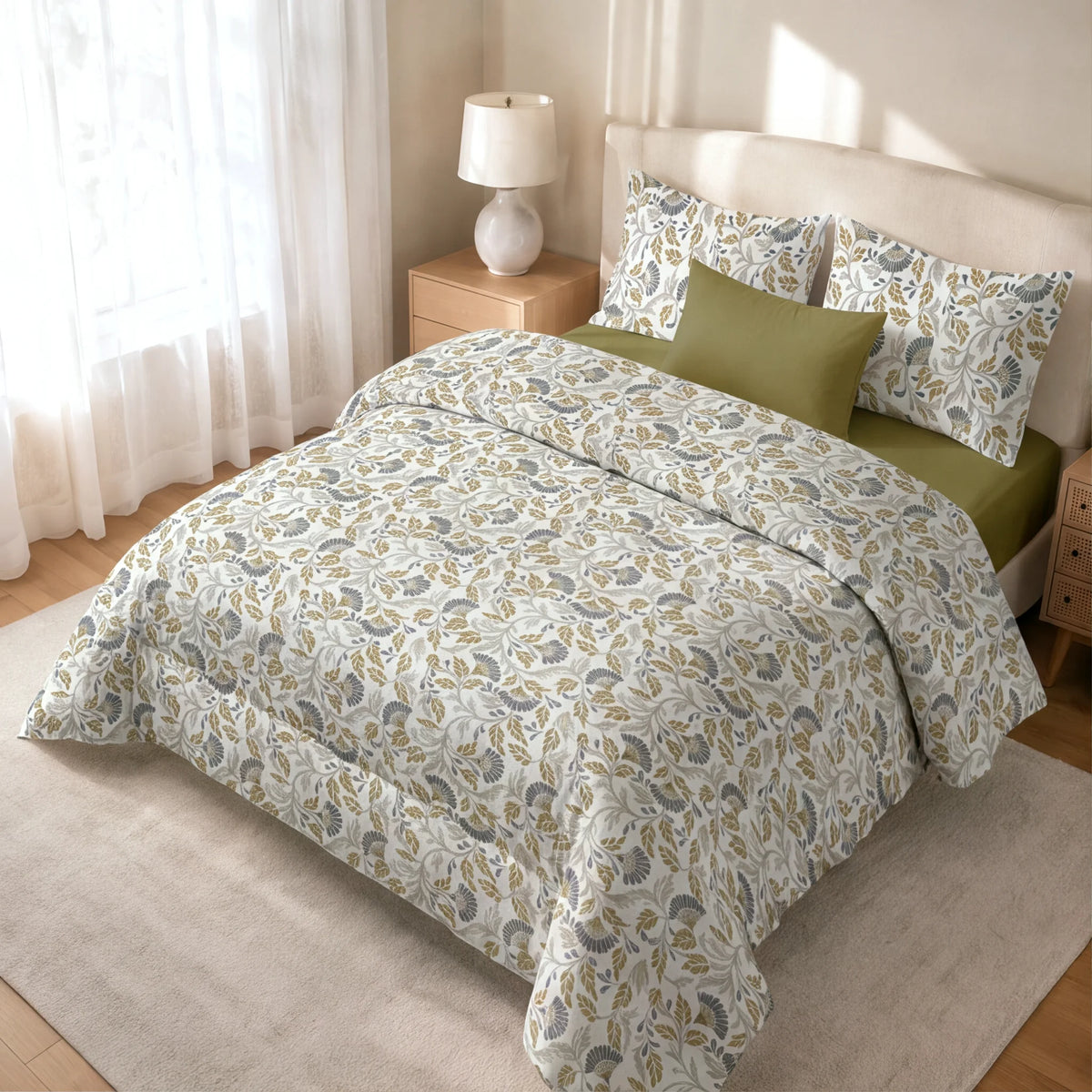 Edredón estampado acolchado Darmin B tacto suave