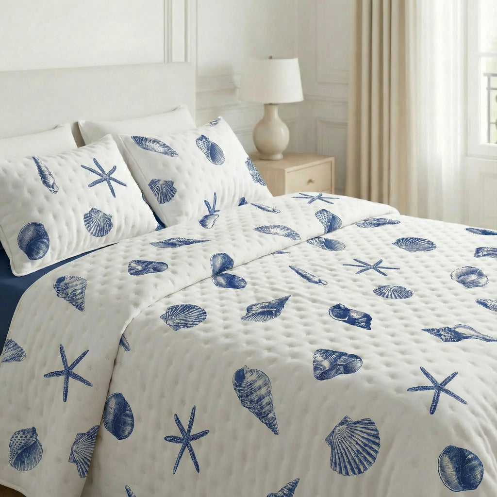 Dénia printed bedspread with a soft feel