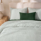 Edredón estampado acolchado Divit Verde tacto suave