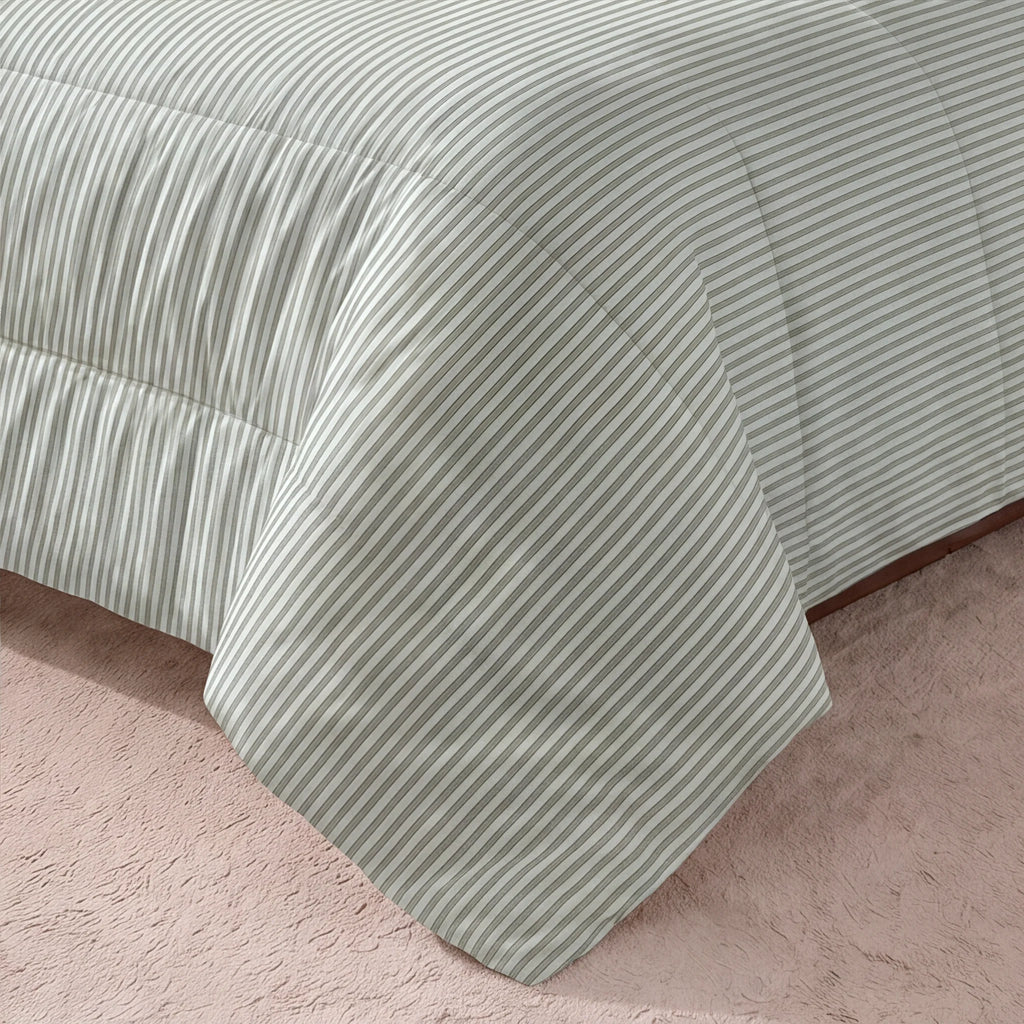 Edredón estampado acolchado Divit Verde tacto suave