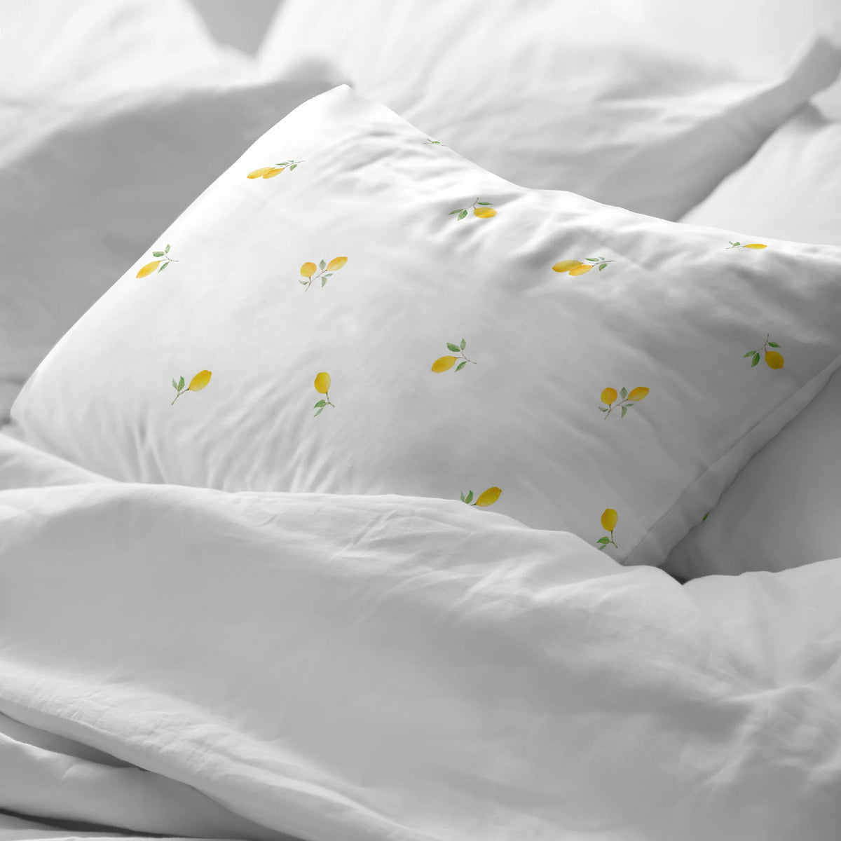 Eliana percale pillowcase, 200 thread count