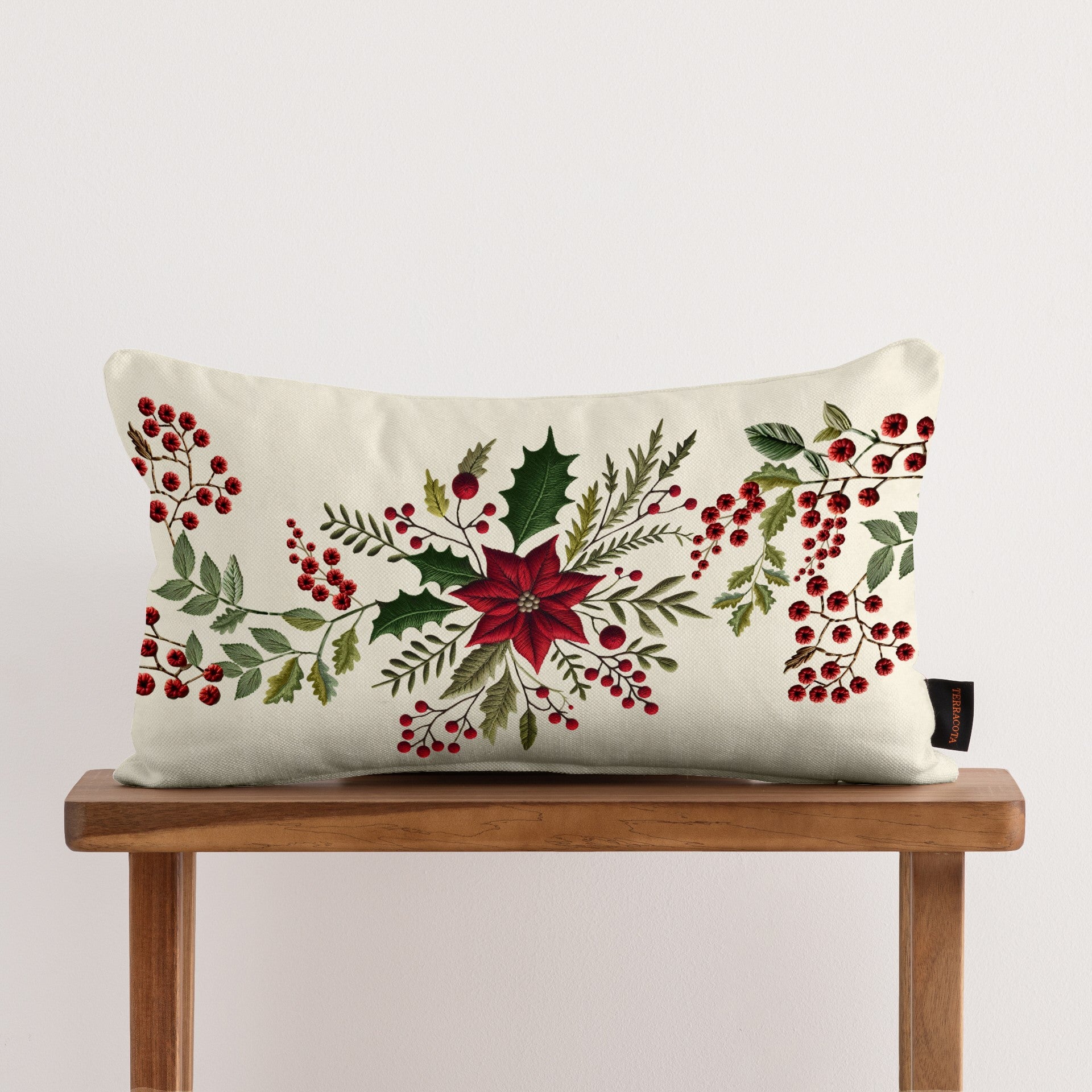 100% cotton Embroidery C cushion cover 30x50 cm