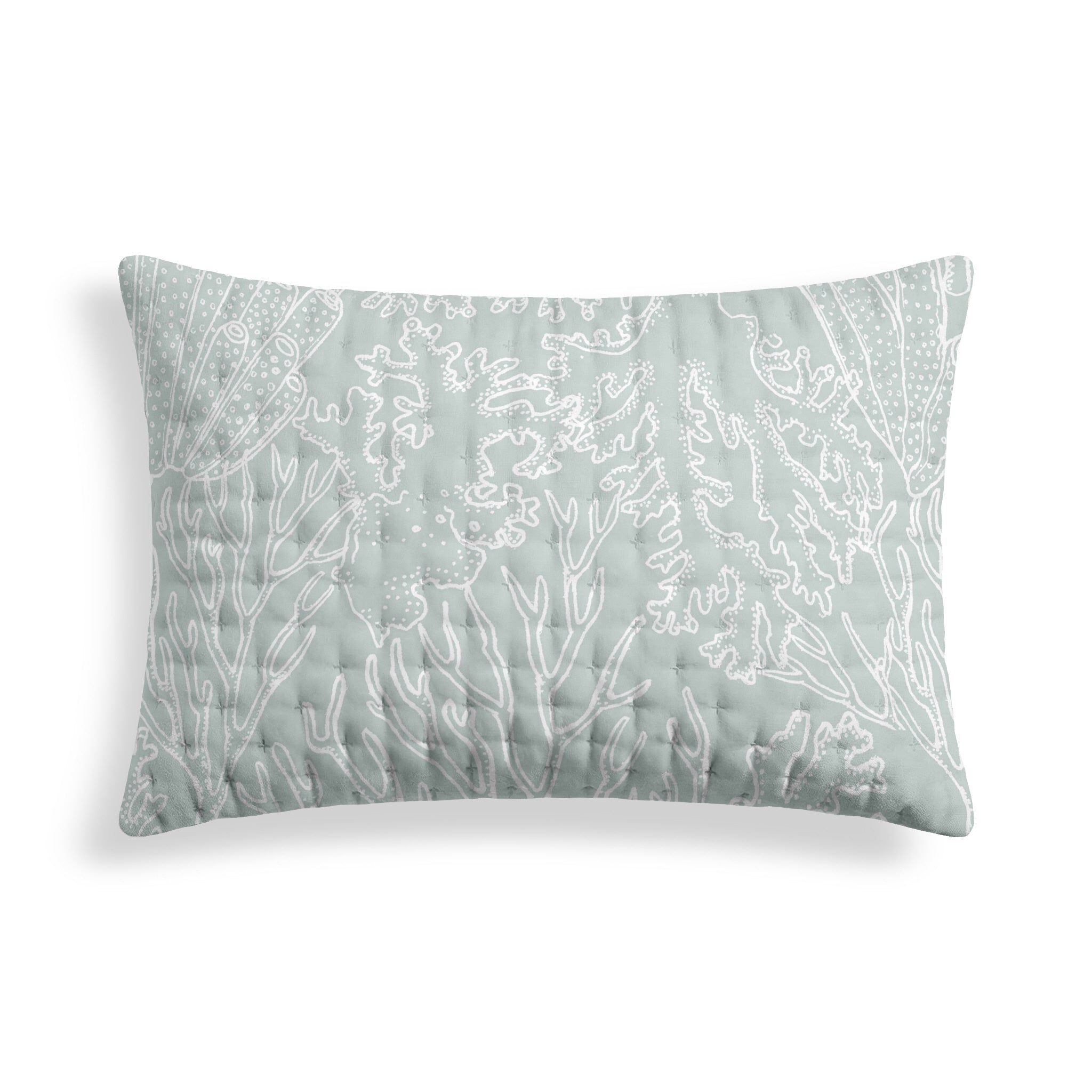 Estarit Mint Printed Quilted Pillowcase 50x80 cm