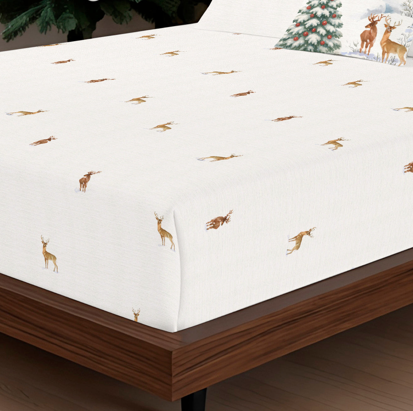 Forest Deer 100% cotton sheet set