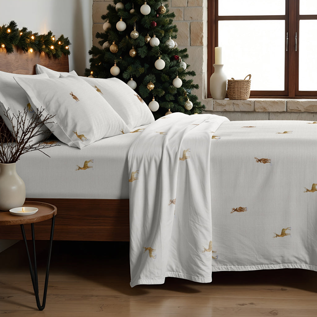 Forest Deer 100% cotton sheet set