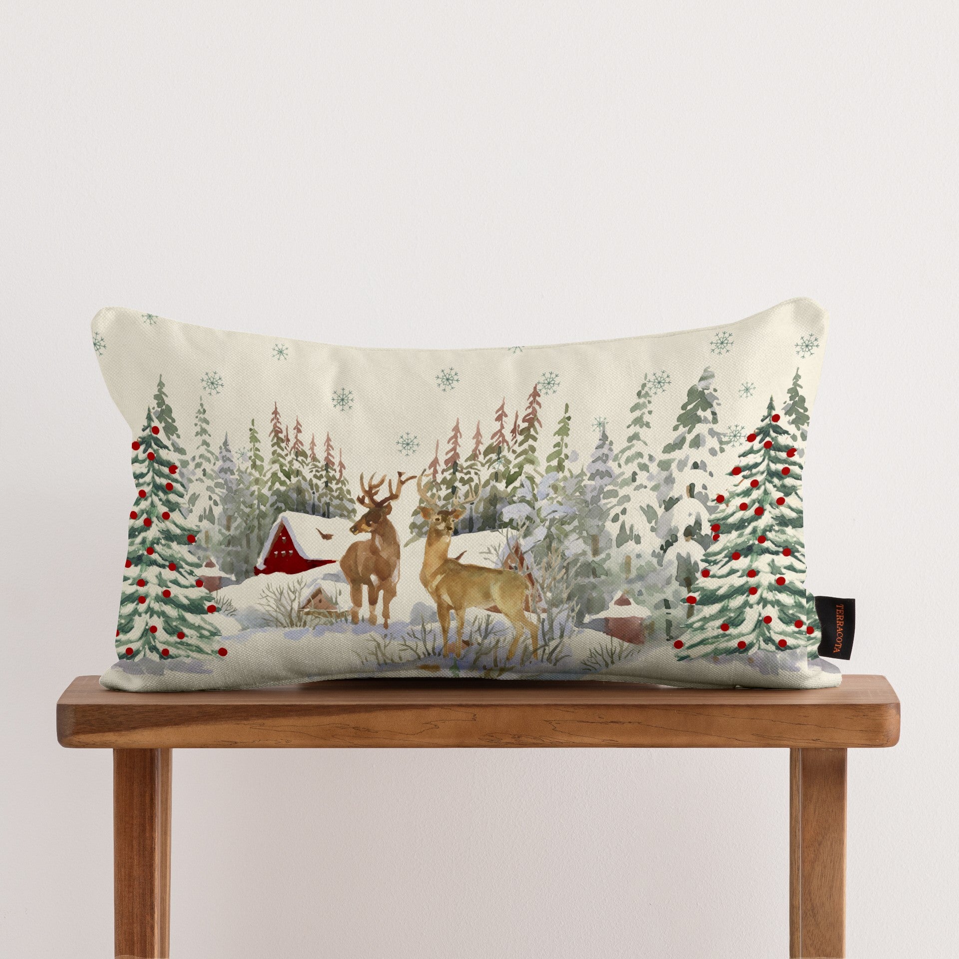 100% cotton Forest Fawn cushion cover 30x50 cm