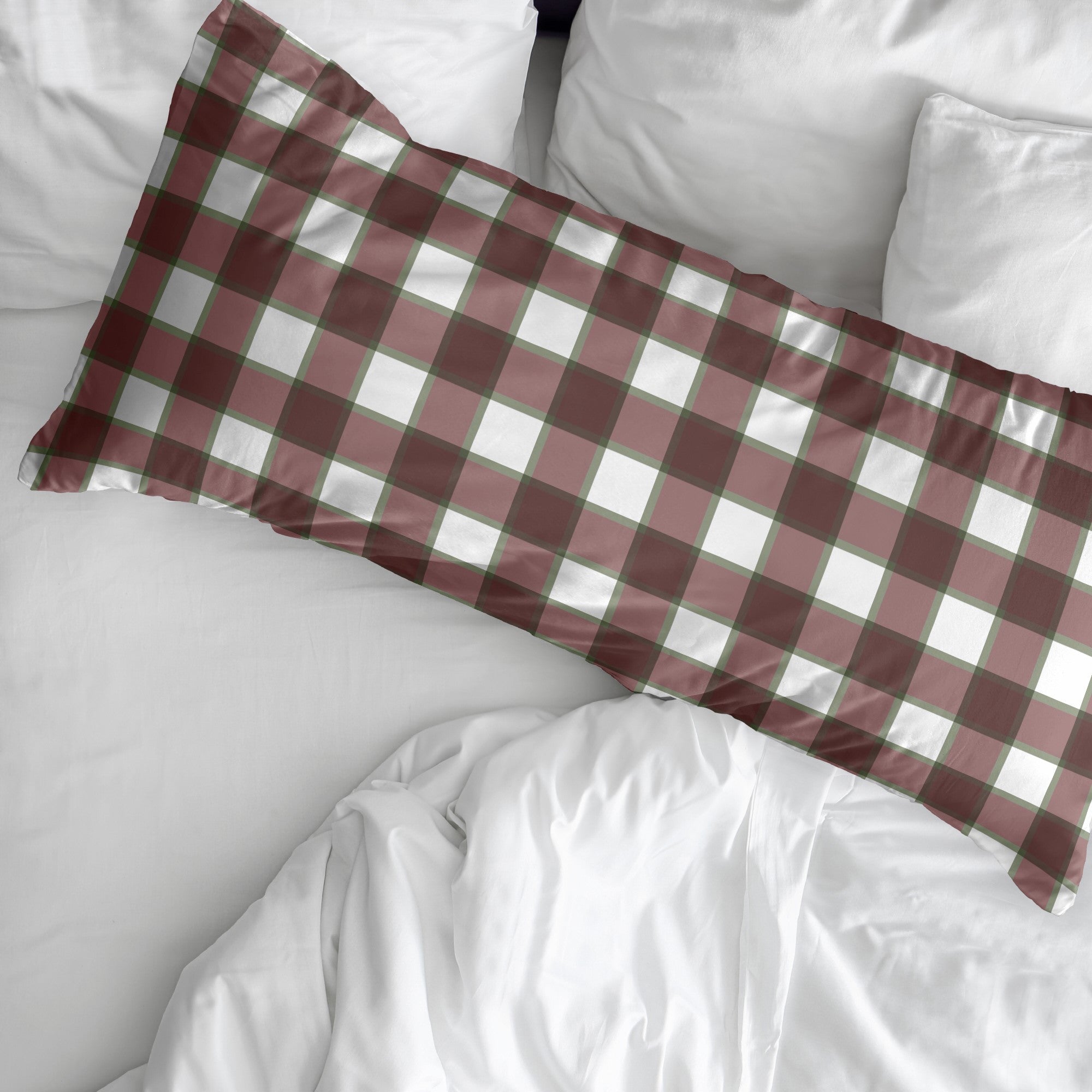 100% Cotton Xmas Vichy Large Pillowcase