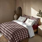 Funda nórdica con clicks Vichy Grande 100% algodón