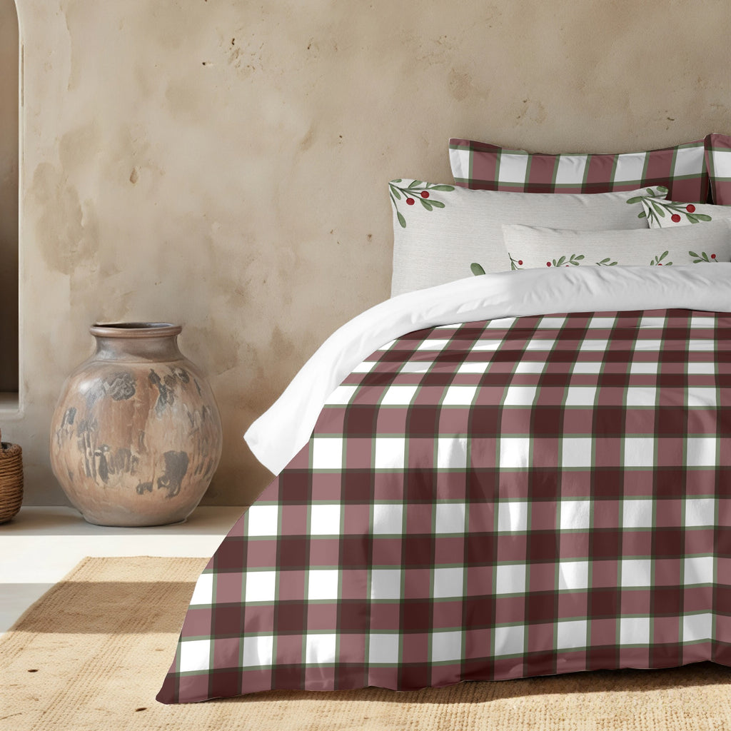 Funda nórdica con clicks Vichy Grande 100% algodón