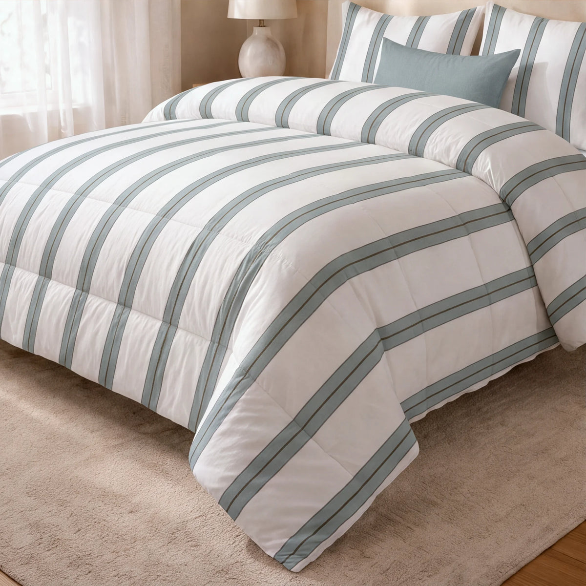 Edredón estampado acolchado Gava tacto suave