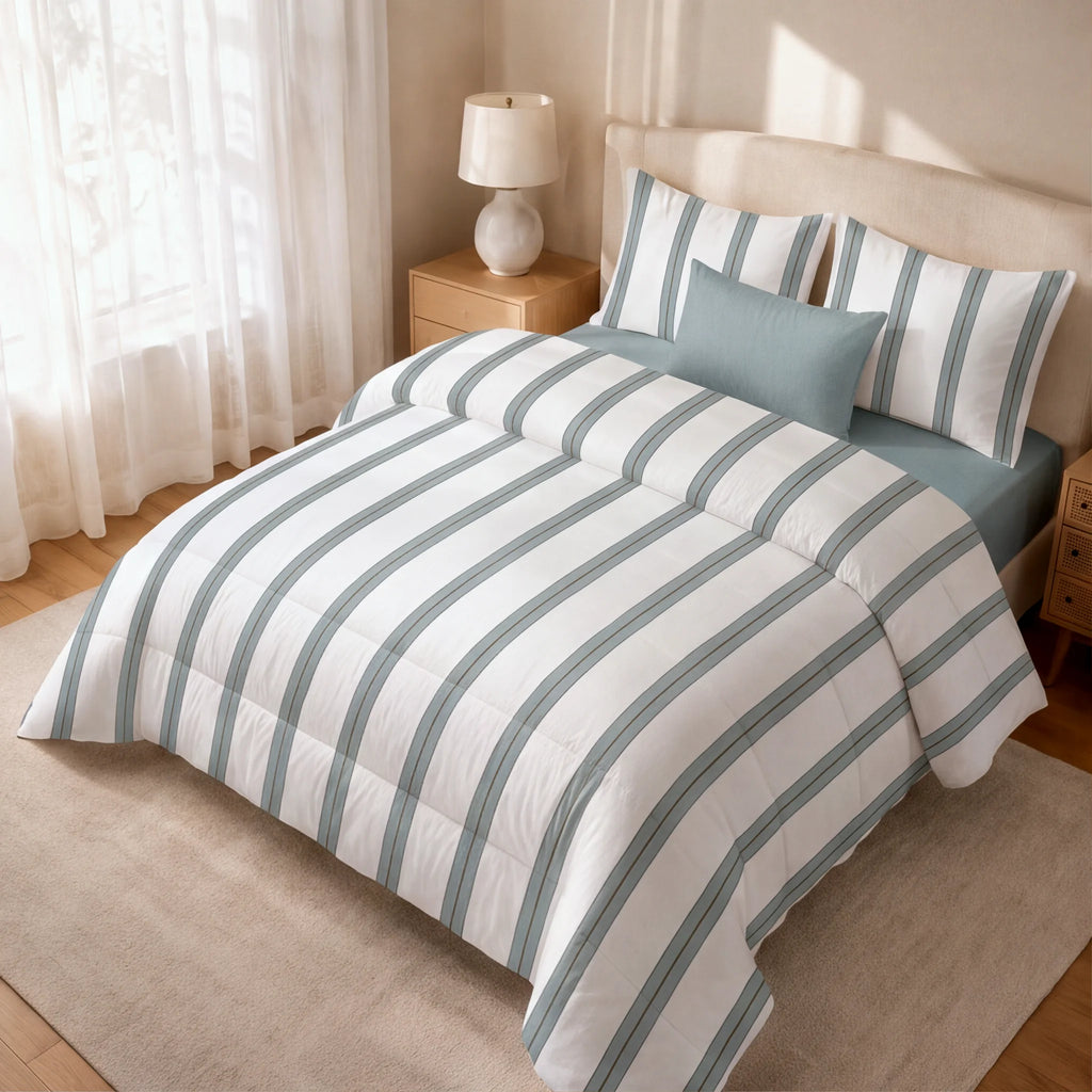 Edredón estampado acolchado Gava tacto suave