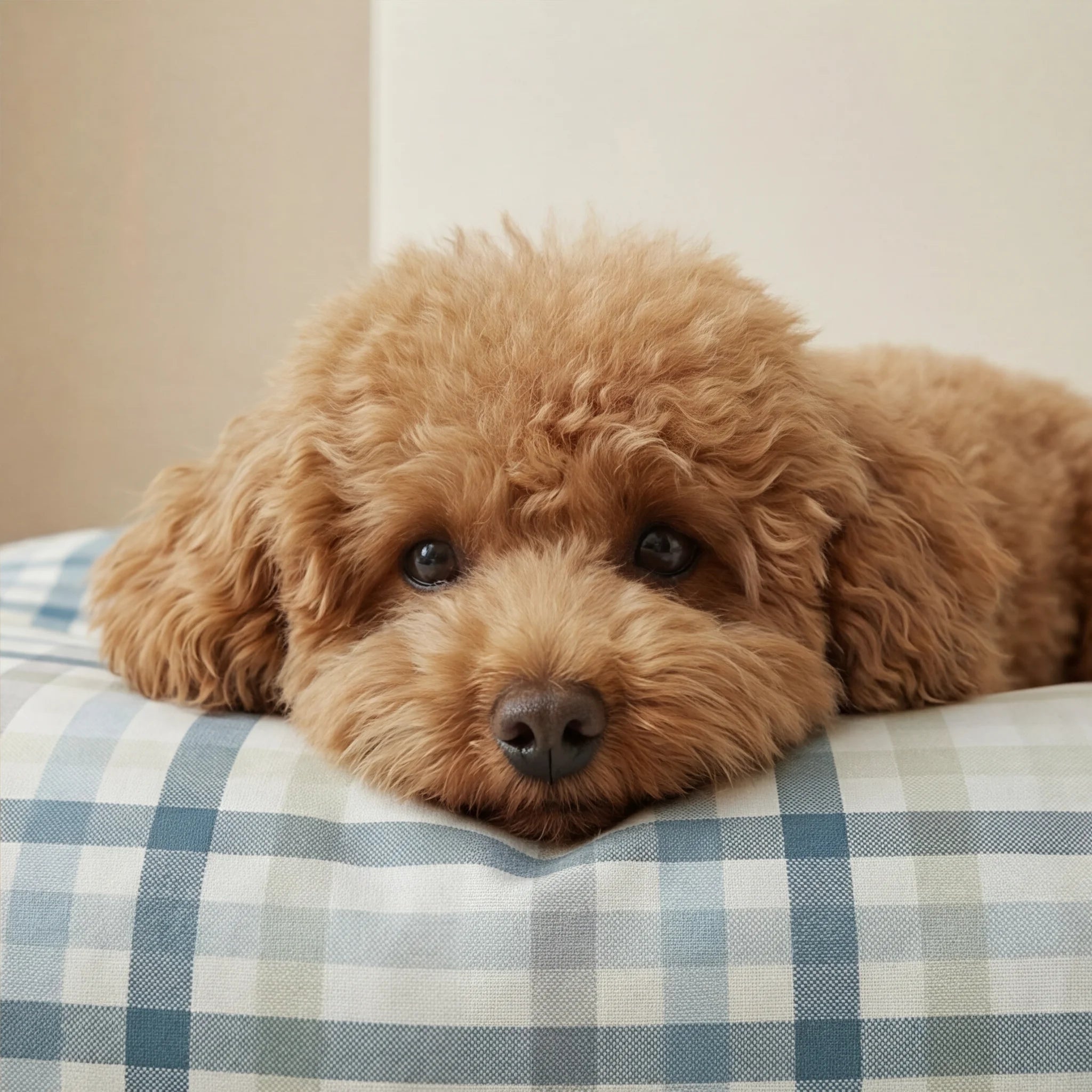 Stain-Resistant Pet Bed Cover Gia Blue