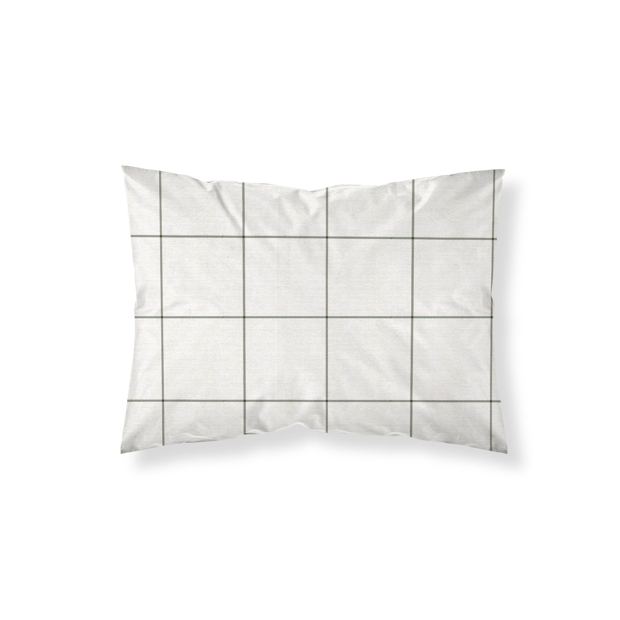 Green Windowpana Pillowcase