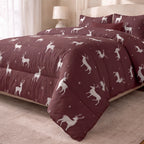 Edredón estampado acolchado Hem tacto suave