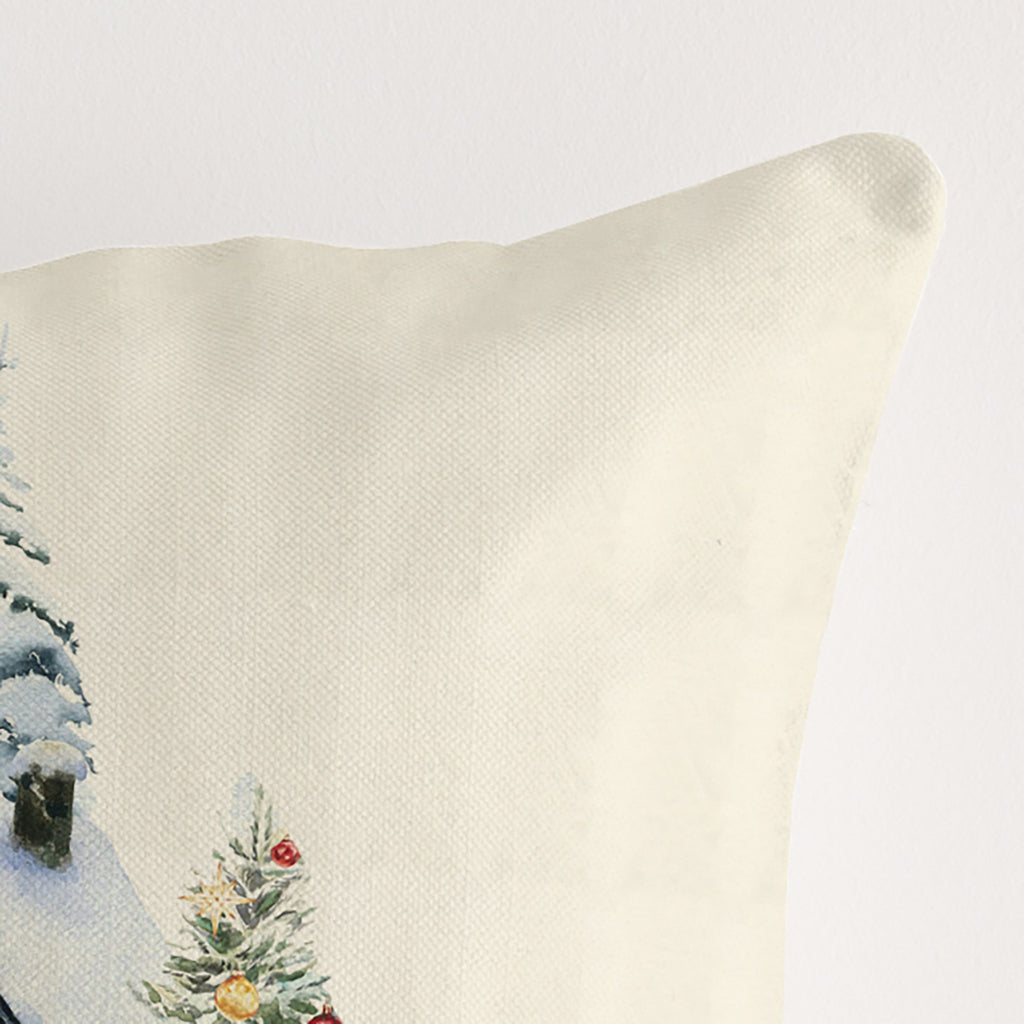100% cotton cushion cover Christmas Landscape B 50x50 cm
