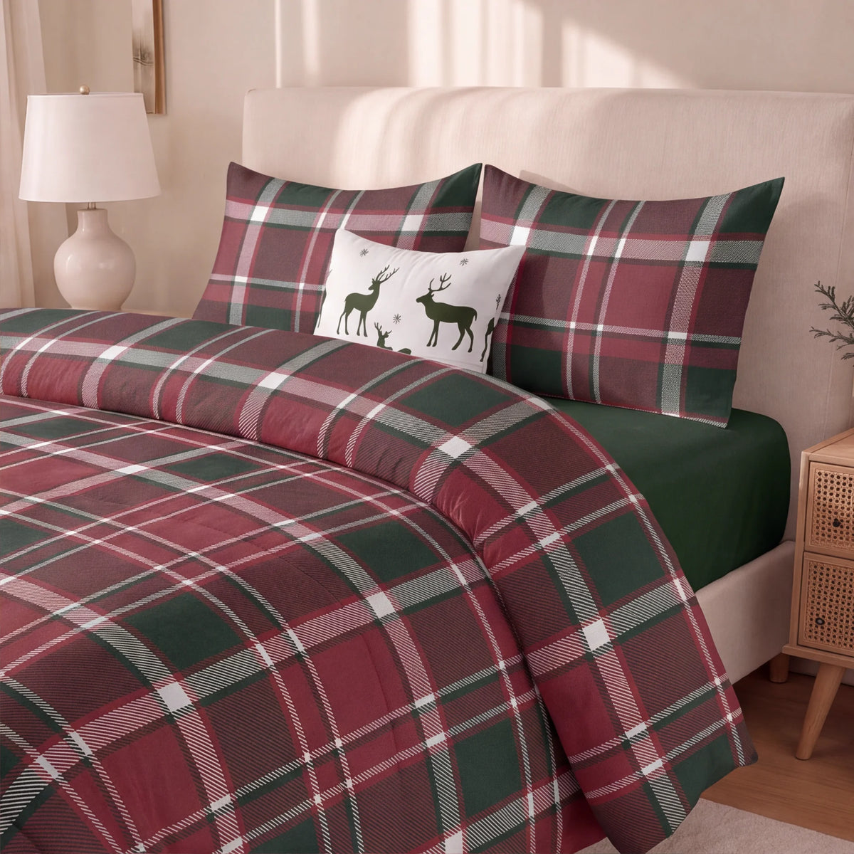 Edredón estampado acolchado Laponia 16 tacto suave