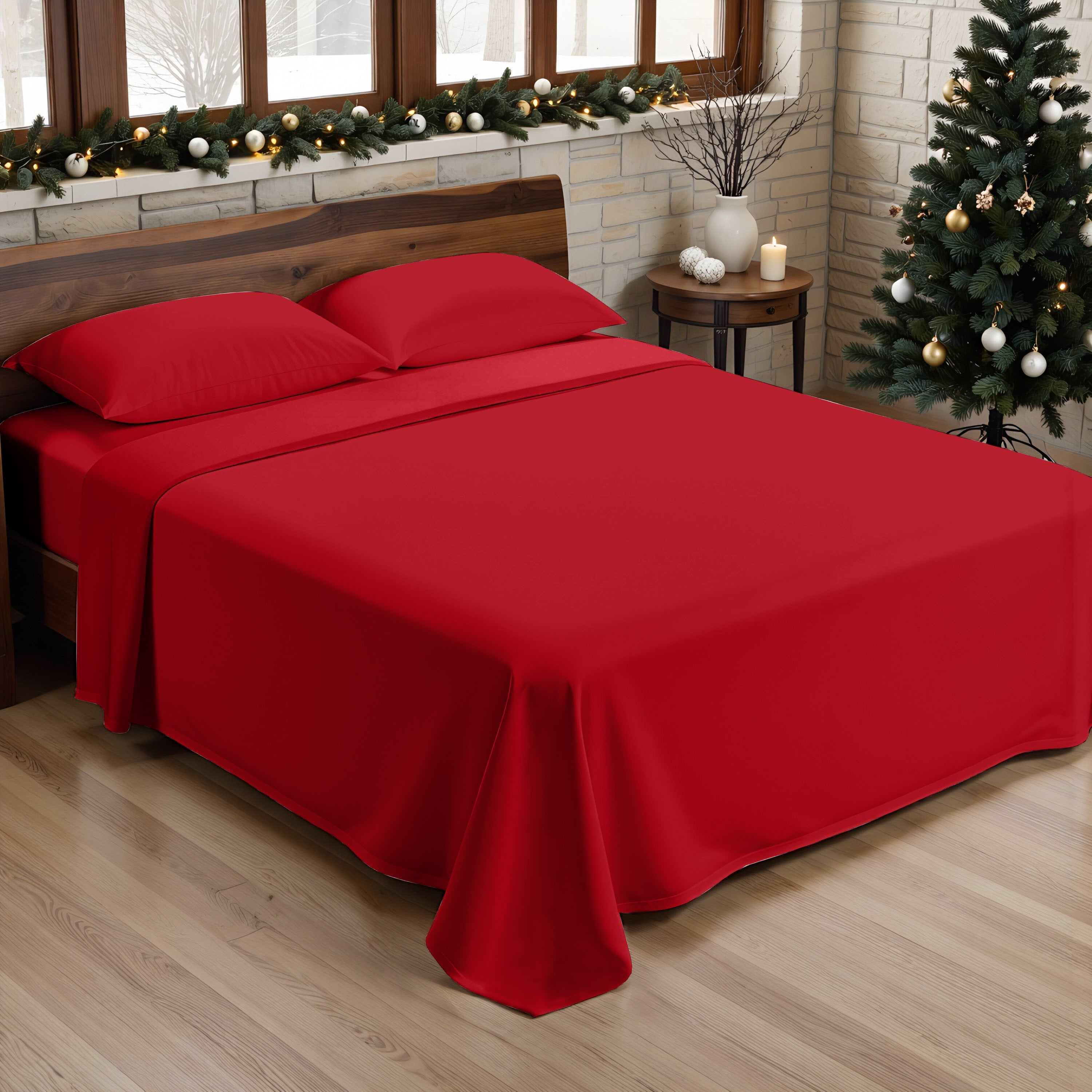 Laponia 47 plain 100% cotton sheet set