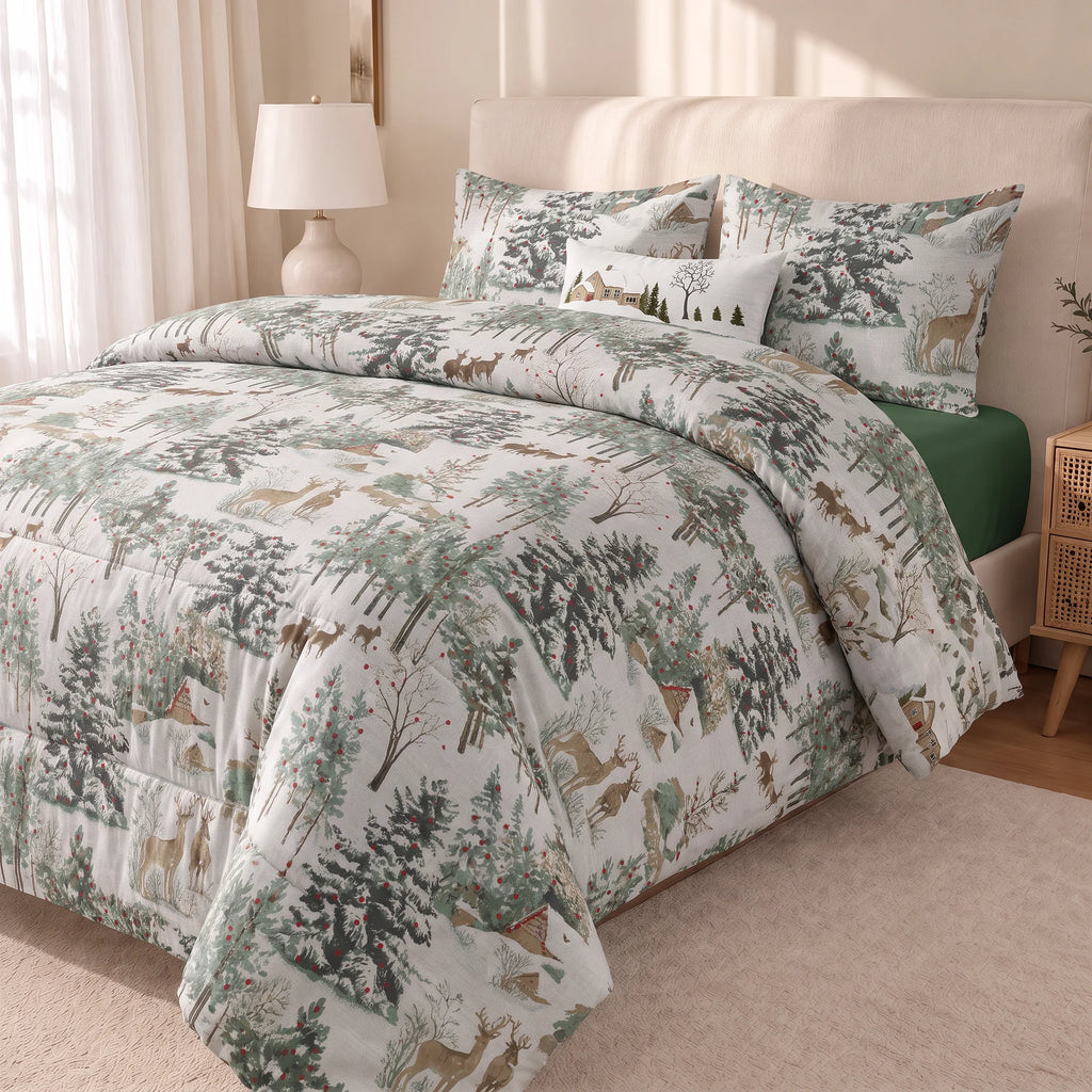 Edredón estampado acolchado Laponia 57 tacto suave
