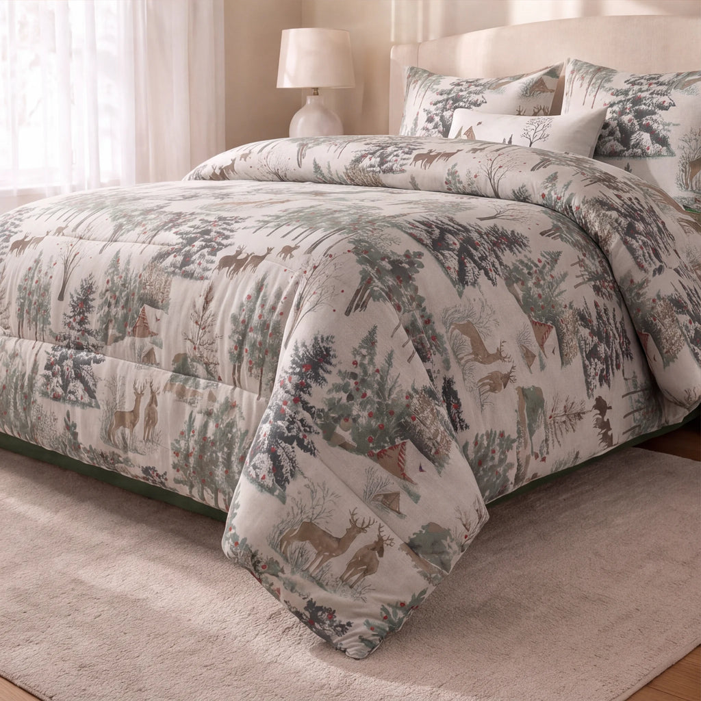 Edredón estampado acolchado Laponia 57 tacto suave