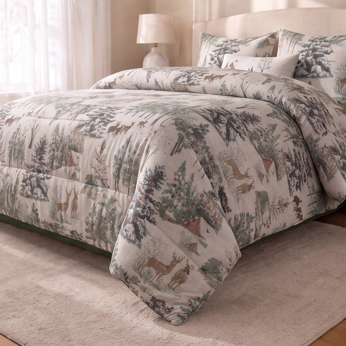 Edredón estampado acolchado Laponia 57 tacto suave