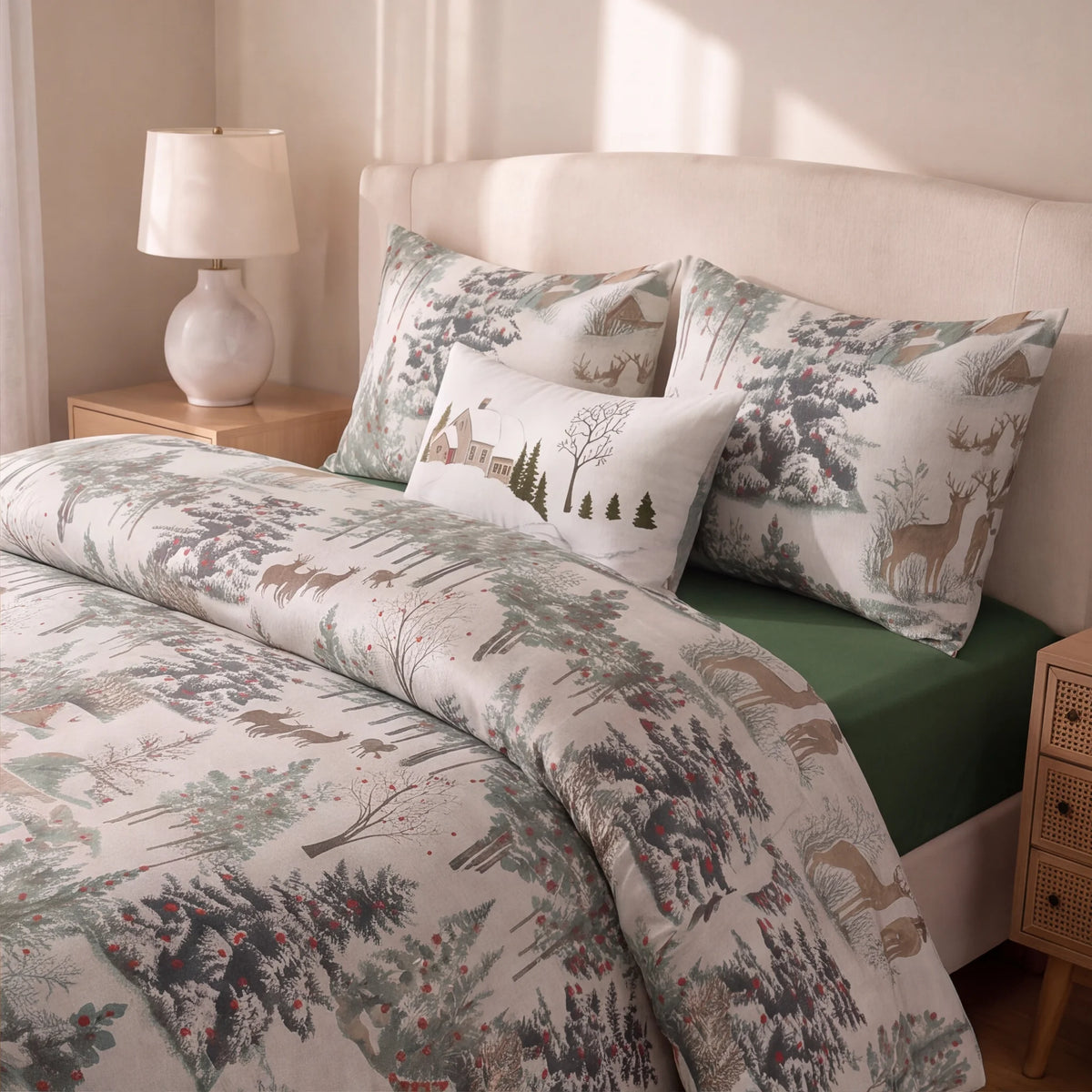 Edredón estampado acolchado Laponia 57 tacto suave