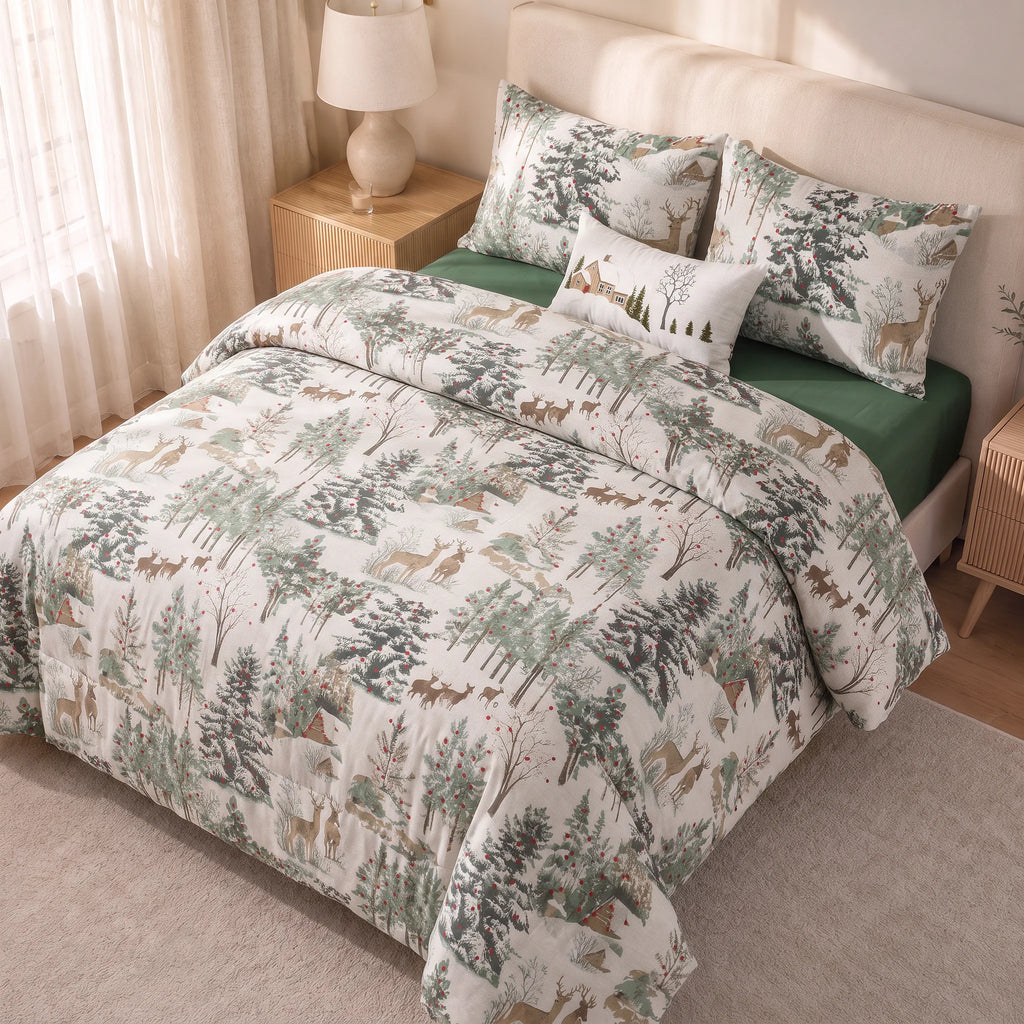 Edredón estampado acolchado Laponia 57 tacto suave