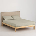 Ensemble de draps en percale de lin 200 fils