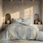 Lluc Blue Duvet Cover 200 Threads