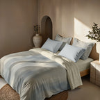 Lluc Blue Duvet Cover 200 Threads