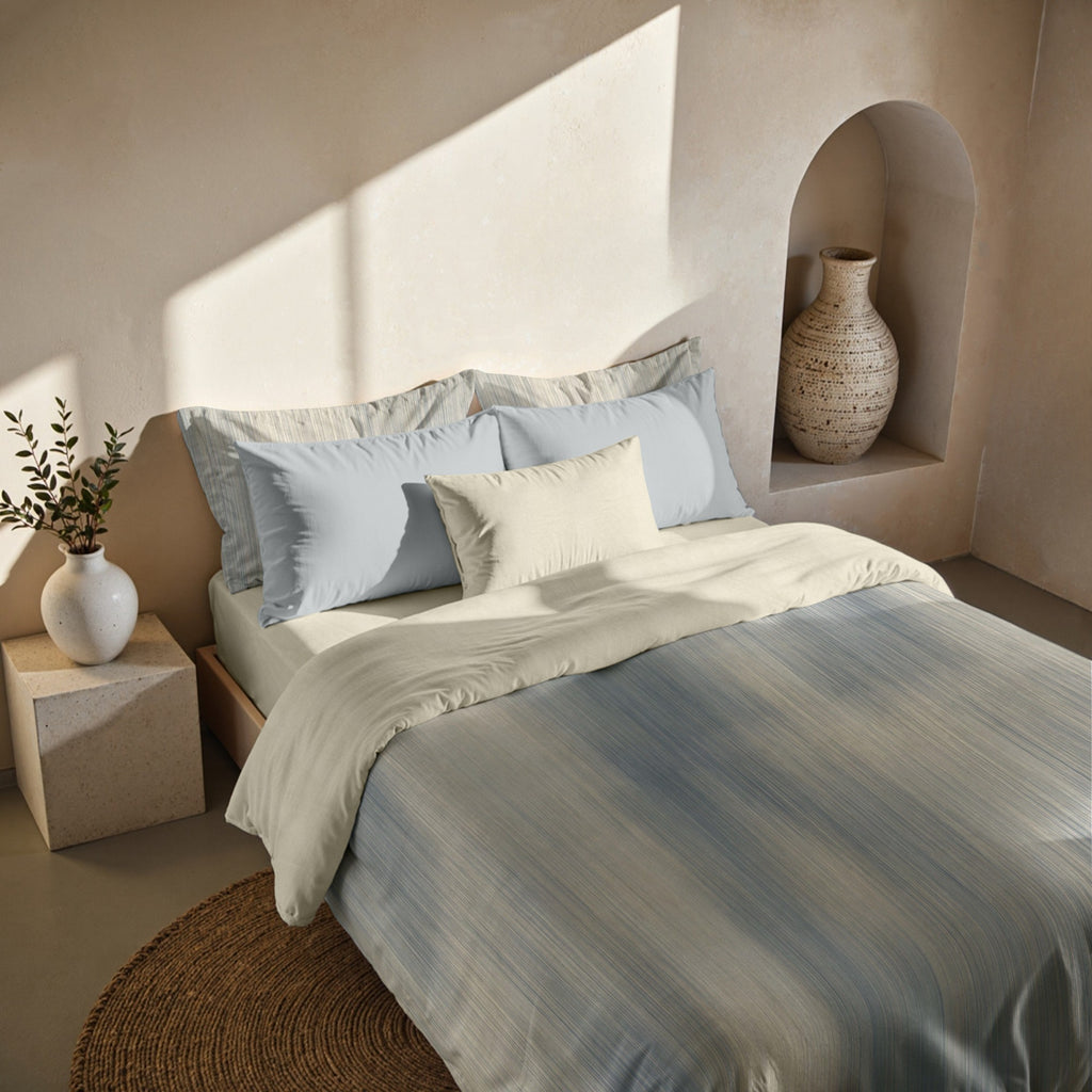 Lluc Blue Duvet Cover 200 Threads