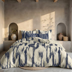 Mahón Navy Blue 300 Thread Count Poplin Duvet Cover