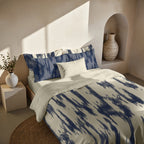 Mahón Navy Blue 300 Thread Count Poplin Duvet Cover