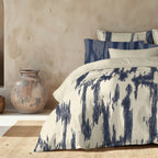 Mahón Navy Blue 300 Thread Count Poplin Duvet Cover