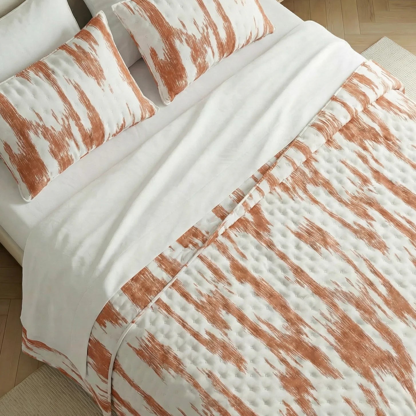 Couvre-lit imprimé Mahón Teja doux au toucher