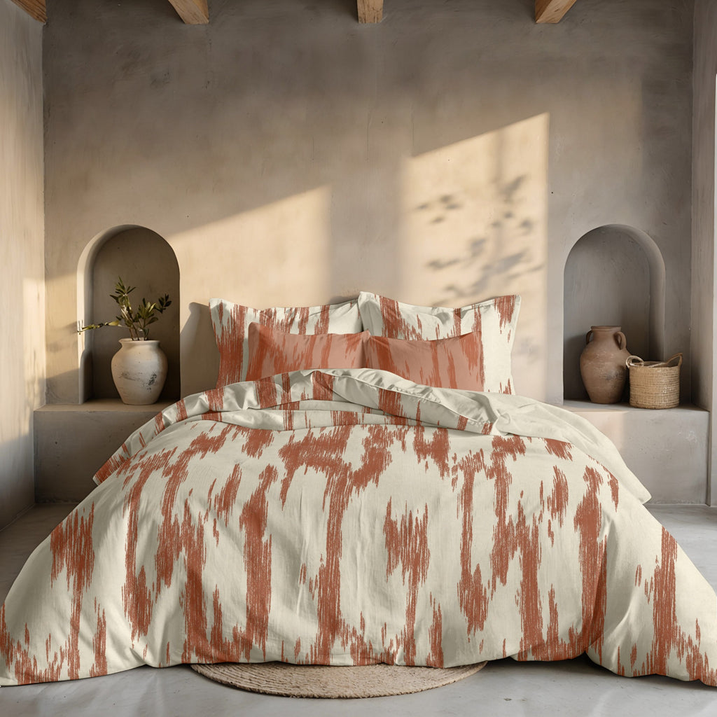 Mahón Teja 300 thread poplin duvet cover