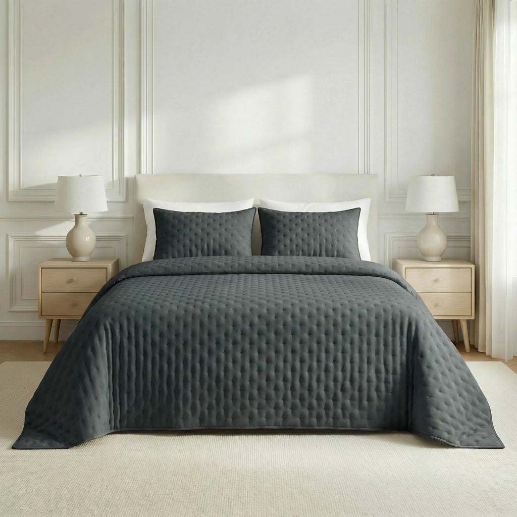 Marengo soft touch quilted plain bedspread