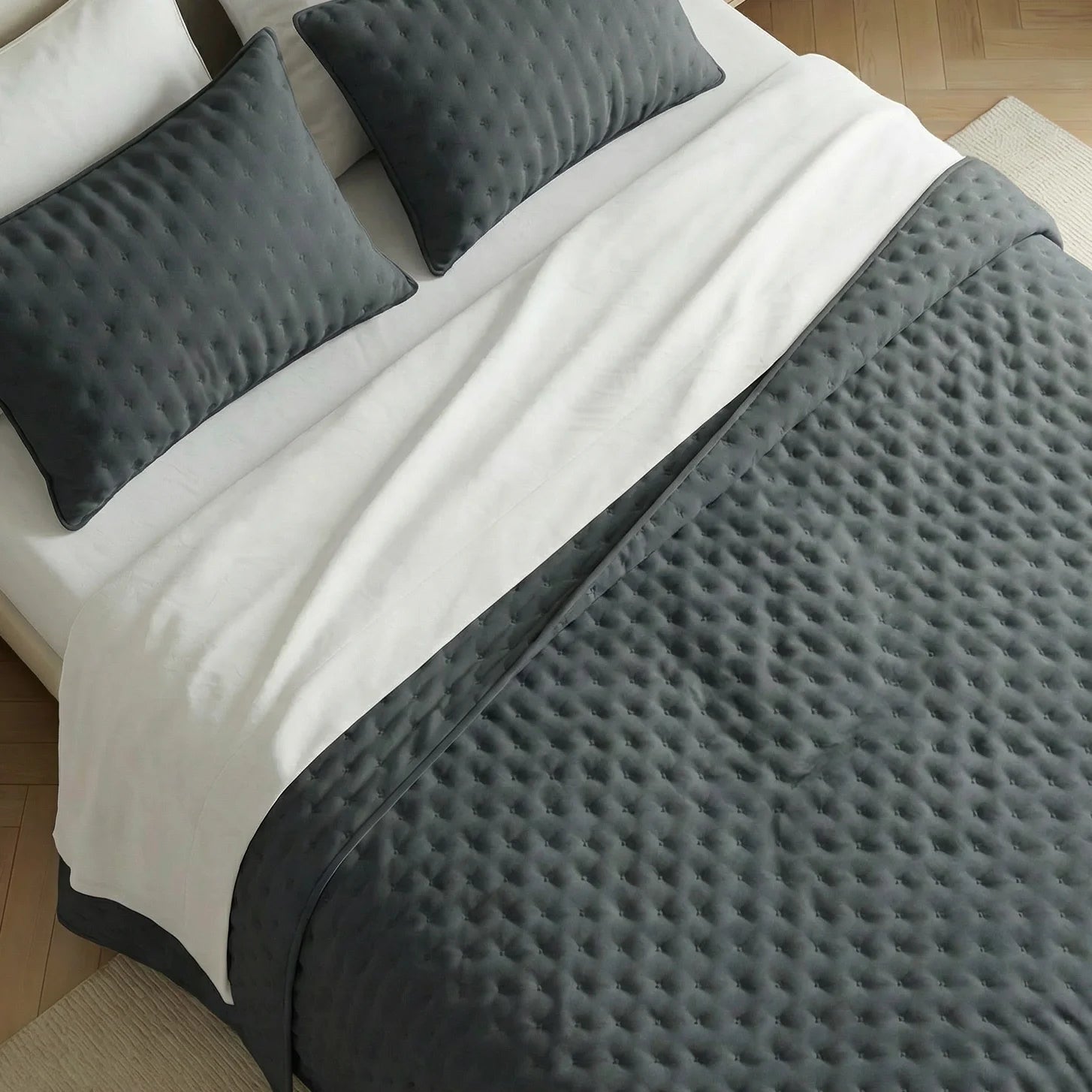 Marengo soft touch quilted plain bedspread