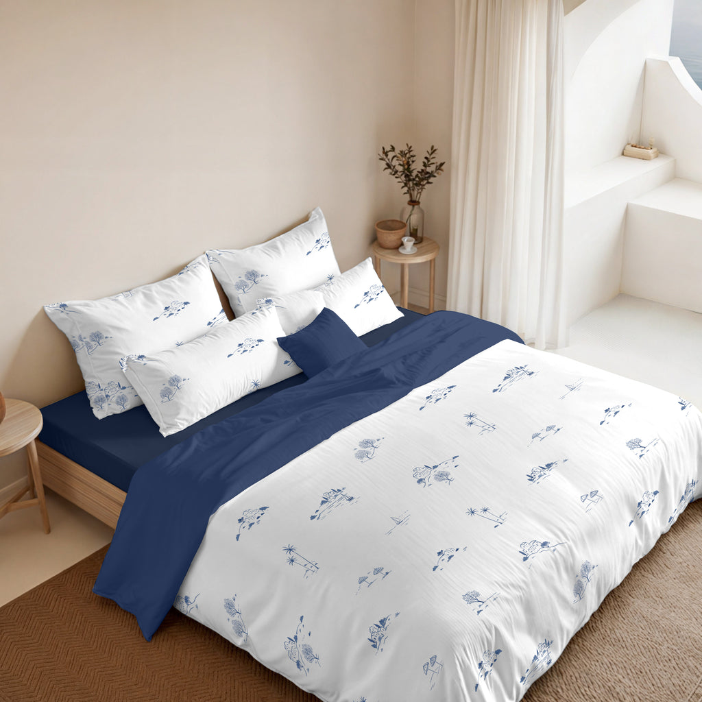 Mareny percale duvet cover, 200 thread count