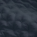 Couvre-lit matelassé uni, bleu marine, doux au toucher