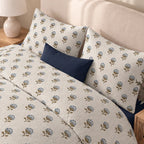 Edredón estampado acolchado Lulina tacto suave