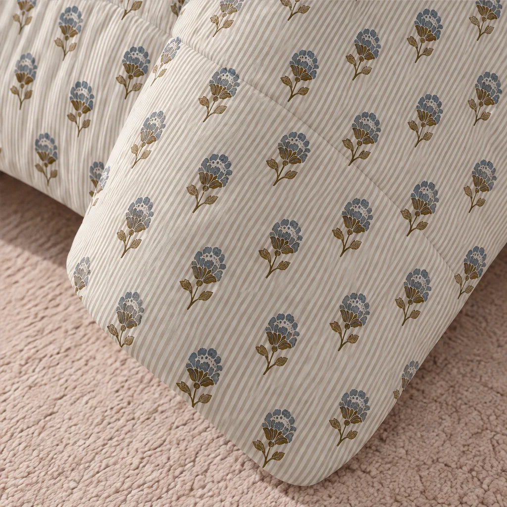 Edredón estampado acolchado Lulina tacto suave